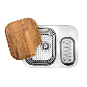 Cuba Dupla Docol Lift 54x40 016997CH Inox Alto Brilho com Acessórios