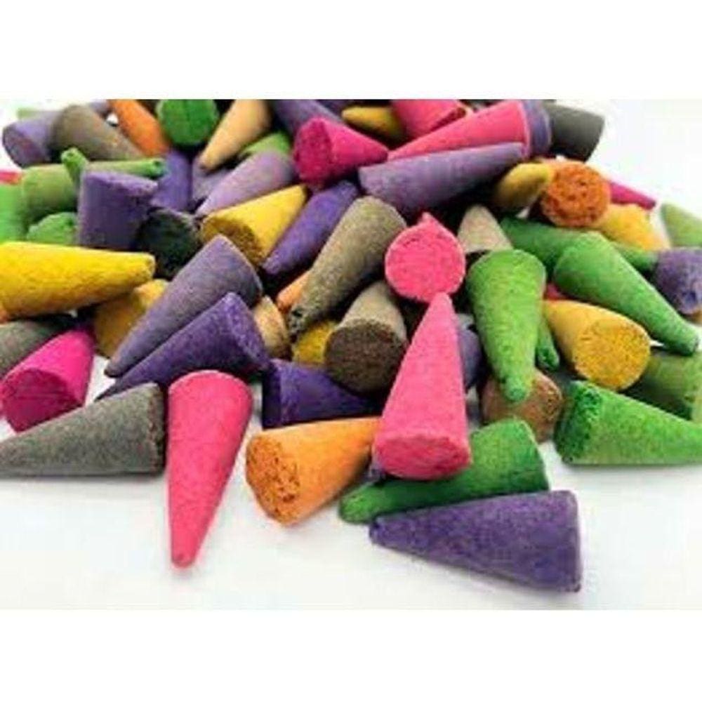30 Unidades Incenso Cone Cascata 100% Ervas Naturais