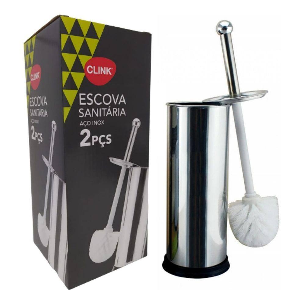 Escova De Limpar Vaso Sanitário Privada Banheiro Aço Inox