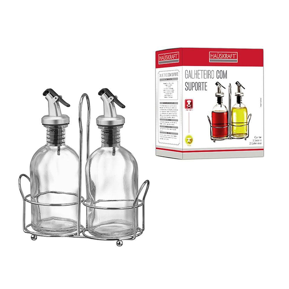 Galheteiro Com Suporte Hauskraft 3 Pcs