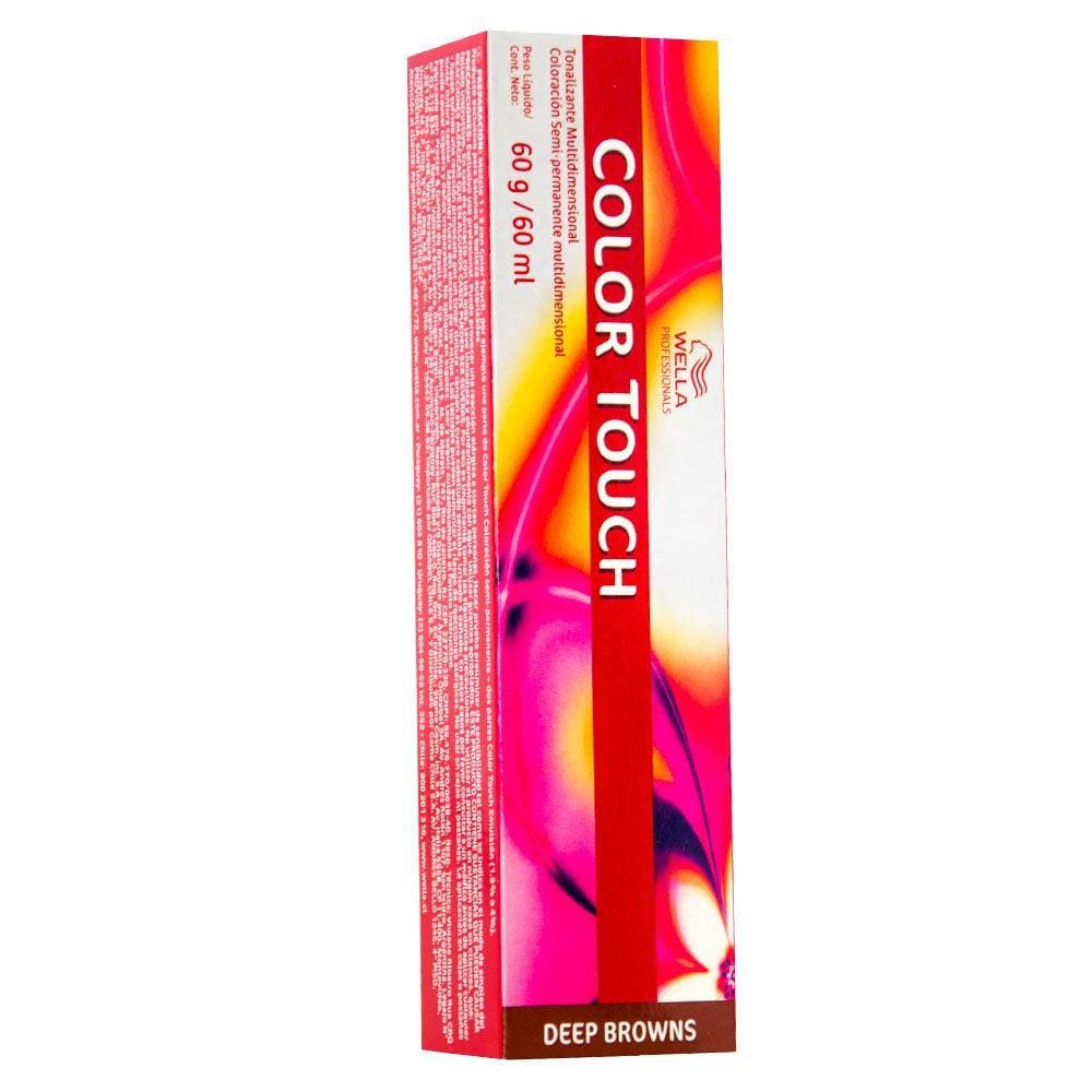 Coloração Wella Color Touch Deep Browns Tonalizante 5/71 Castanho Claro Marrom Acinzentado - 60G