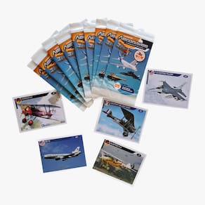 Kit De Figurinhas Da Aviação - 100 Figurinhas (20 Pacotes)