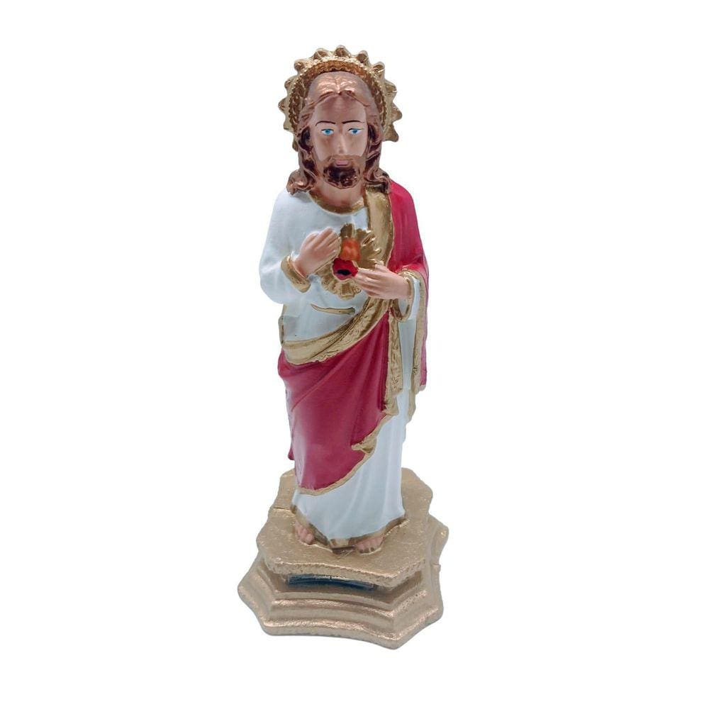 Estátua Sagrado Coração De Jesus - 21Cm