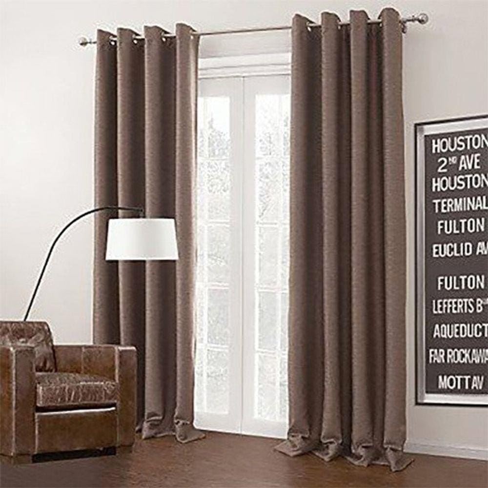 Cortina Blackout Tecido Sala/Quarto 300x250 Marrom Admirare