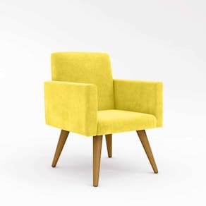 Cadeira Poltrona Para Escritório amarelo