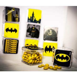 Caixa Acrílica Personalizada Batman 4cm x 4cm - 10 Un.