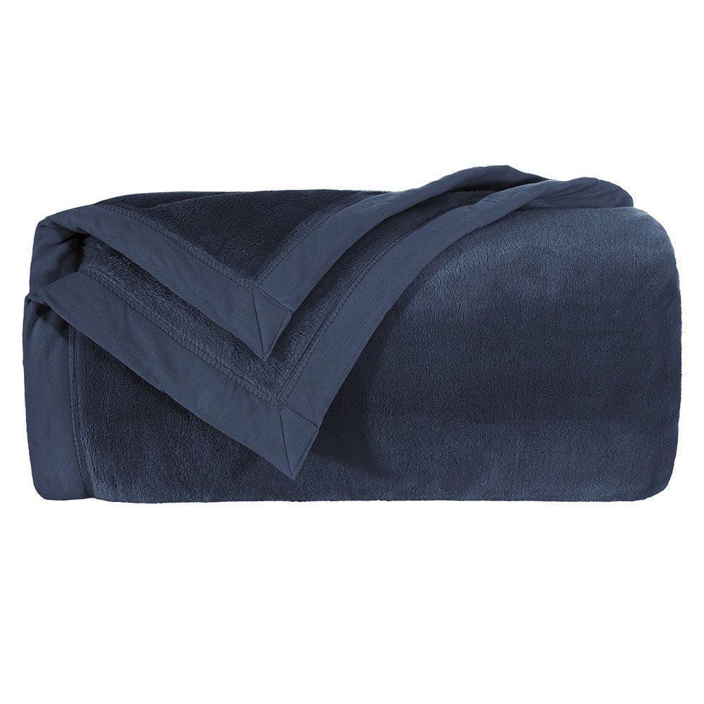 Cobertor Casal Liso Blanket 600 Toque de Seda Kacyumara