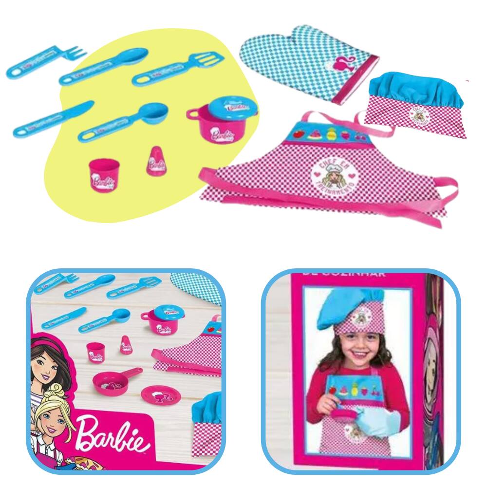 Brinquedo Cheff Bolo da Barbie - Cotiplás