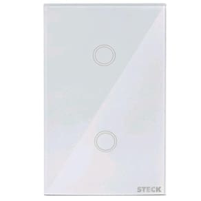 Steck Smarteck Interruptor 2 Teclas Touch Branco