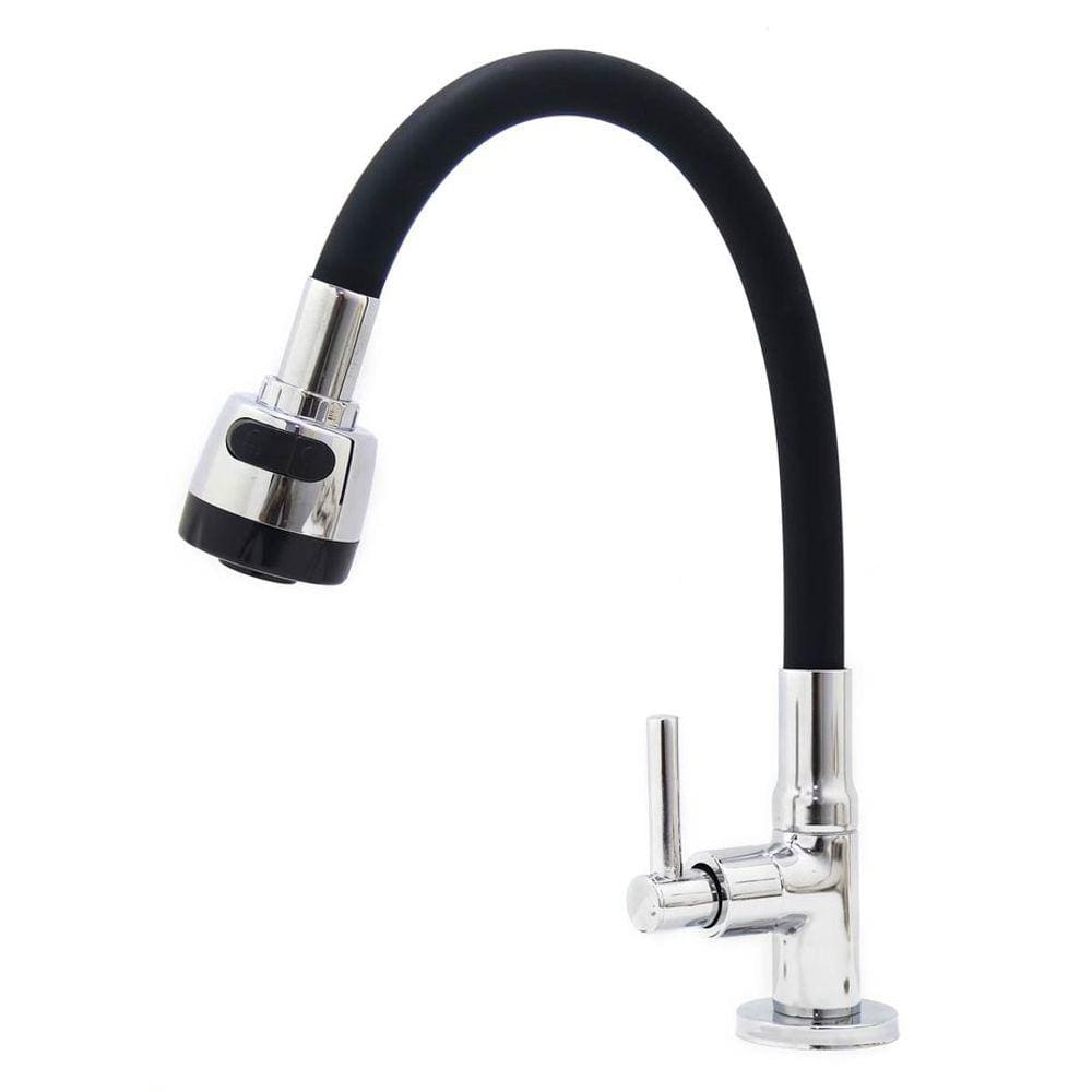 Torneira Gourmet Mesa Emborrachada Preta