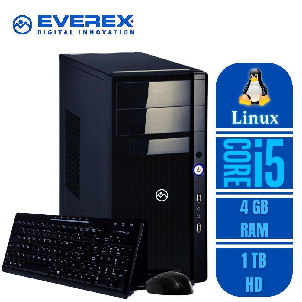 pc desktop everex core i7 4gb 1tb linux