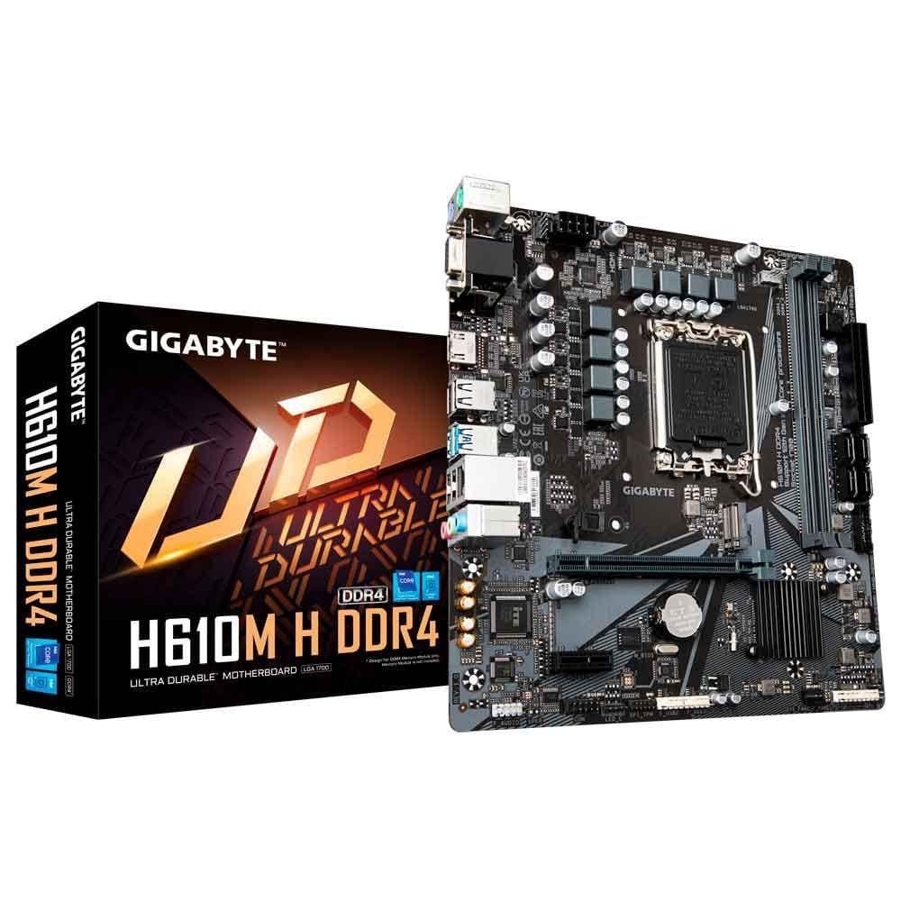 Placa Mae (Intel) Gigabyte H610M H Ddr4 Lga1700 12° Geracao
