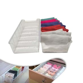 Kit 2 Organizador Gaveta Cozinha Armário Uz - Transparente