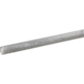 Barra Roscada 1/4"Nc Zincado 1M Com 10 Pçs - Vonder