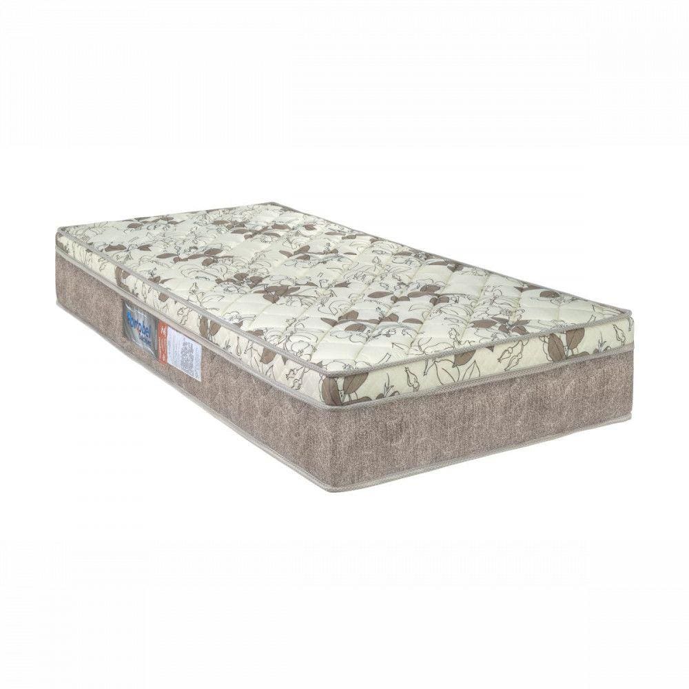 Colchão Solteiro Espuma D33 Ortopédico 088x188x25cm Bege Portobel