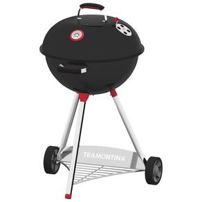 Churrasqueira a Carvão TCP-560L Tramontina em Aço Esmaltado com Grelha e Utensílios em Aço Inox Tramontina