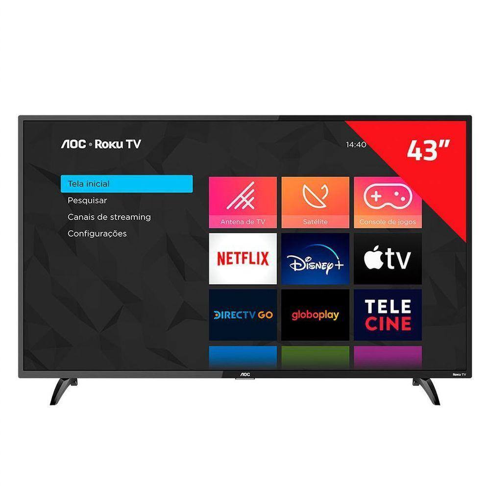 Smart Tv Aoc Roku Tv Led Full Hd Polegadas Casas Bahia