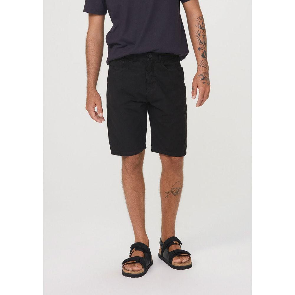 Bermuda Masculina Em Sarja Texturizada