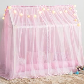 Mosquiteiro Para Cama Montessoriana Voil Rosa 1,60 X 1,70