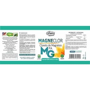 Cloreto De Magnésio P.A Magneclor Unilife 120 Cápsulas