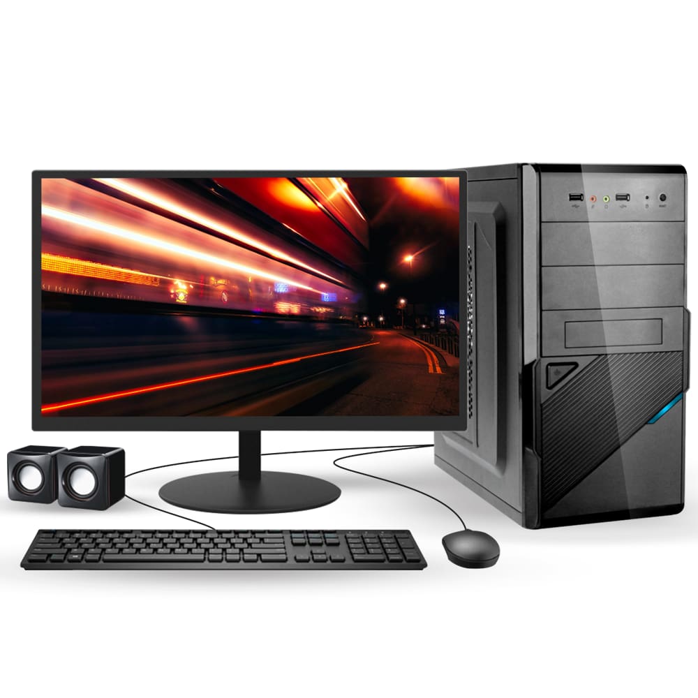 Computador Completo Icc Intel I5 8GB SSD 240GB Fonte: 230W Linux + Monitor 19" HD + Kit Mouse e Teclado