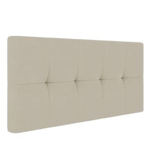 Cabeceira Painel Nina Para Cama Box Queen 160 Cm Linho Cor A19 Grosso Bege