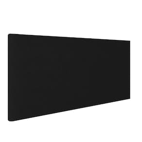 Cabeceira Painel Clean Para Cama Box Casal 140 Cm Linho Preto A79