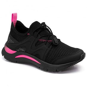Tênis Infantil Klin New Sport Menina - Preto e Rosa