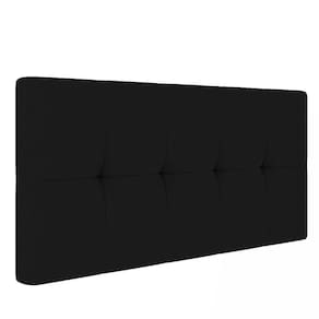 Cabeceira Painel Nina Para Cama Box Queen 160 Cm Linho Cor A79 Preto