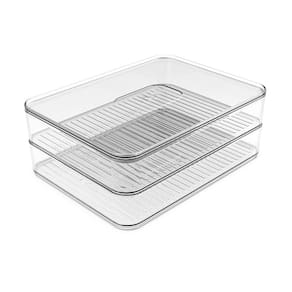 Pote Porta Frios Alimentos Duplo Com Divisória Para Geladeira Clear Fresh Natural - PF 150 Ou