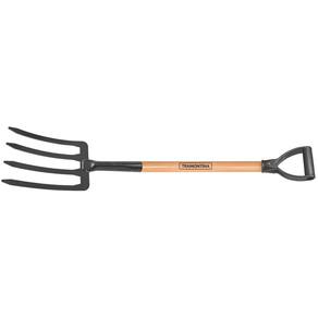 Forcado para Terra com 4 Dentes Tramontina em Aço com Cabo de Madeira 71 cm Tramontina
