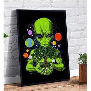 Quadro decorativo Bem 10 Ultimate Alien desenho