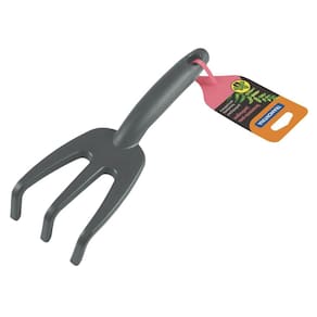 Ancinho com 3 Dentes para Jardinagem Tramontina em Plástico Grafite Tramontina