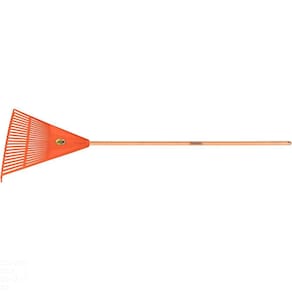 Vassoura com 22 Dentes Tramontina em Polipropileno Laranja com Cabo de Madeira 120 cm Tramontina