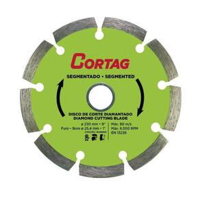 Disco De Corte Diamantado Segmentado 230Mm Cortag