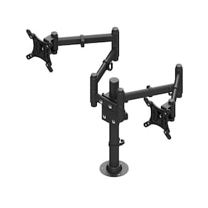 Suporte Para 2 Monitores De 10 Até 27 Triarticulado - Fixo