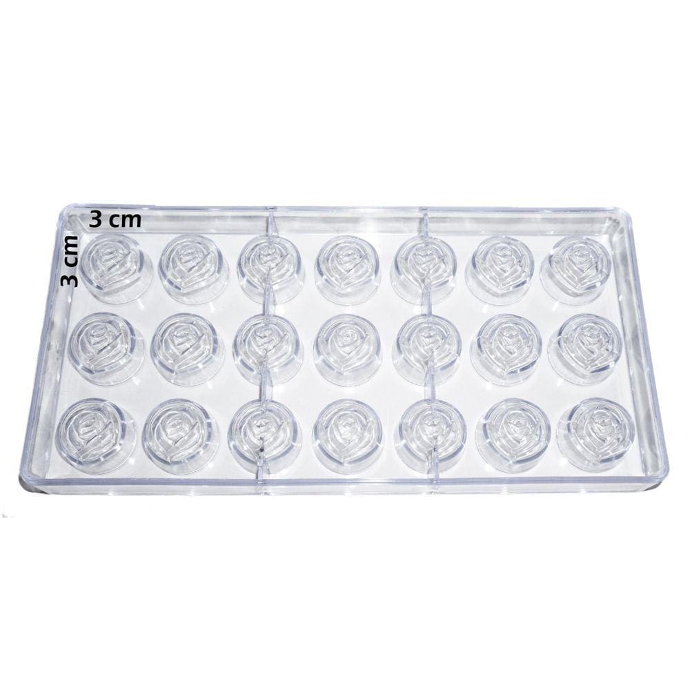 Forma De Chocolate Rosas - Gmezn914