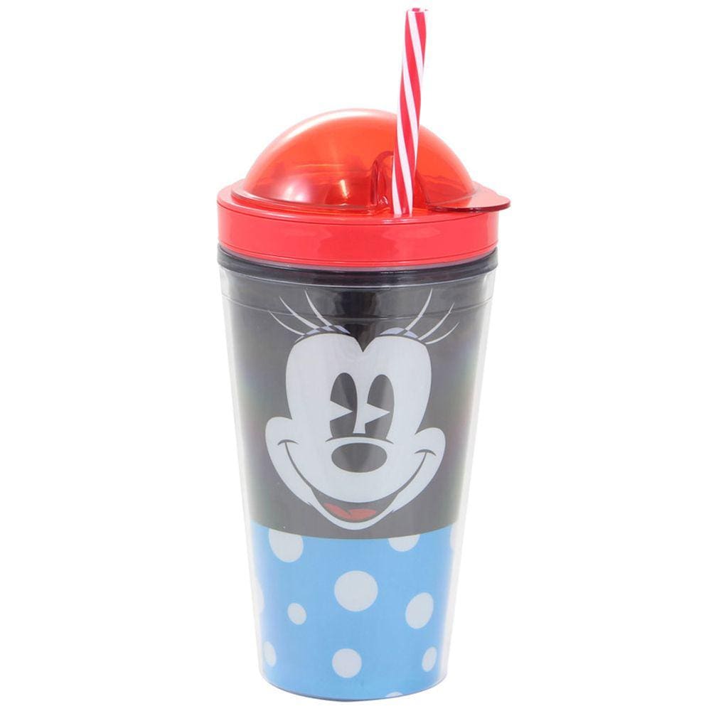 Copo Canudo 2 em 1 Minnie Face