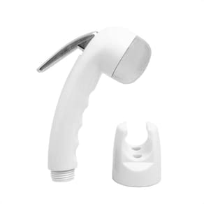 Gatilho e Suporte para Ducha Mão ABS Branco