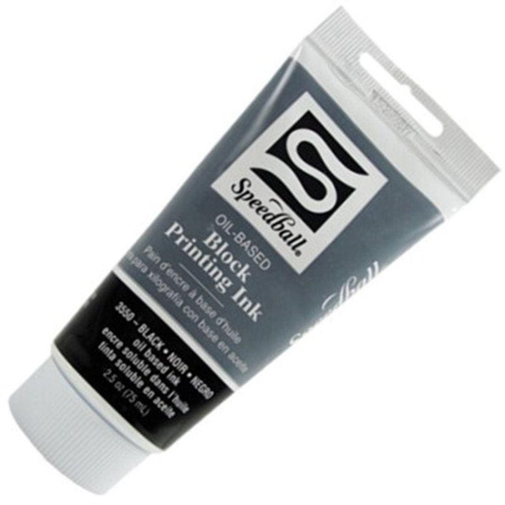 Tinta Óleo Para Xilogravura Speedball 75ml 3550 Preta