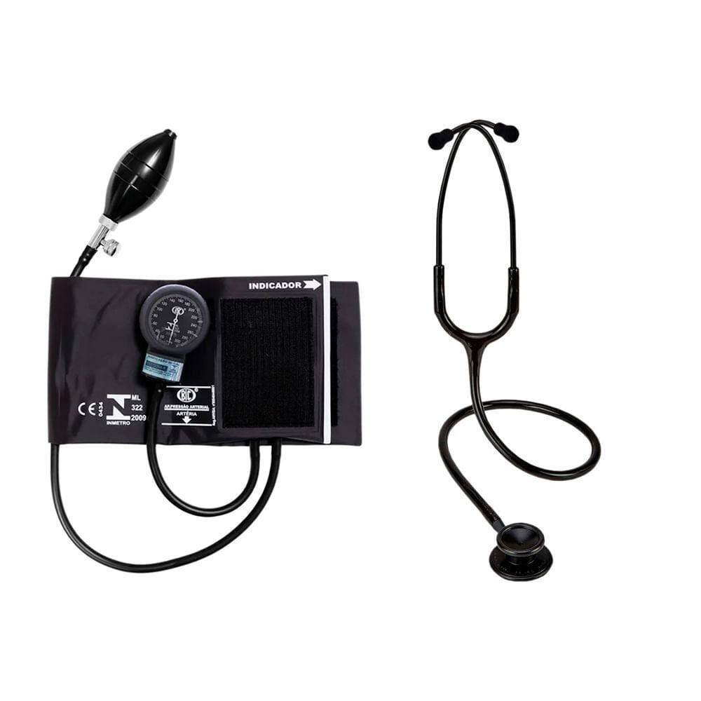 Esfigmomanômetro E Estetoscópio Bic Preto