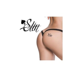 Tatoo Temporária Sexy Mensagem Garota P...Ta Slut