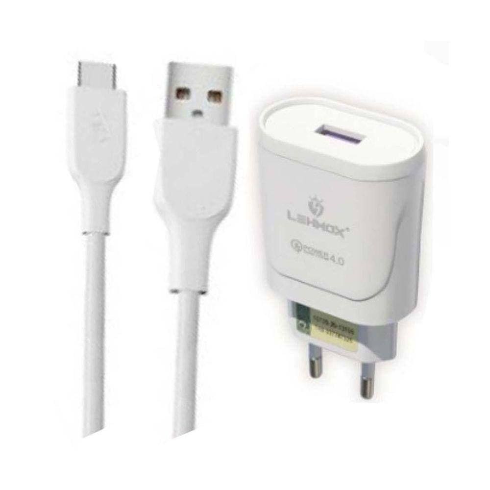 Carregador Turbo Com Cabo Recarga Rápida Usb 4.0 Tipo C