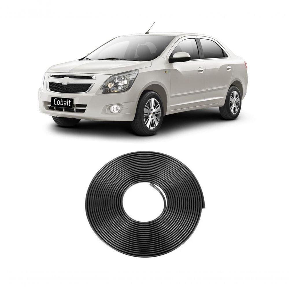 Borracha Protetora Borda Porta Preta Cobalt 4 Porta 10M 7X14