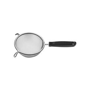 Peneira Tramontina Utilitá em Aço Inox com Cabo de Polipropileno Preto 14 cm Tramontina