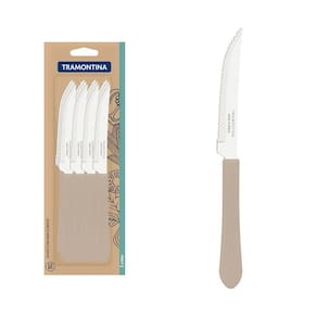 Conjunto de Facas para Churrasco Cabos de Polipropileno Cinza 12 Peças Tramontina
