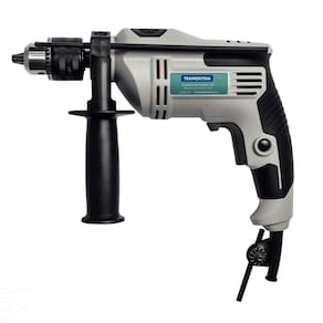 Furadeira de Impacto 500 W 1/2" 127 V Tramontina com Empunhadura Auxiliar Velocidade Variável e Sistema de Reversão Tramontina