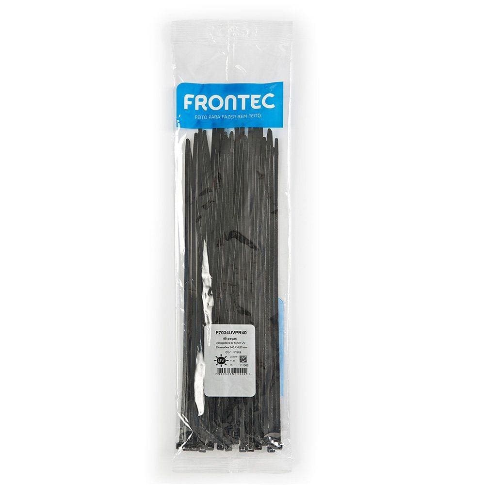 Abraçadeira NYLON 4,8 X 340MM Preta Frontec 40UN