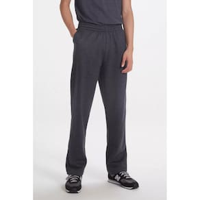 Calça Básica Masculina Reta Em Moletom Peluciado