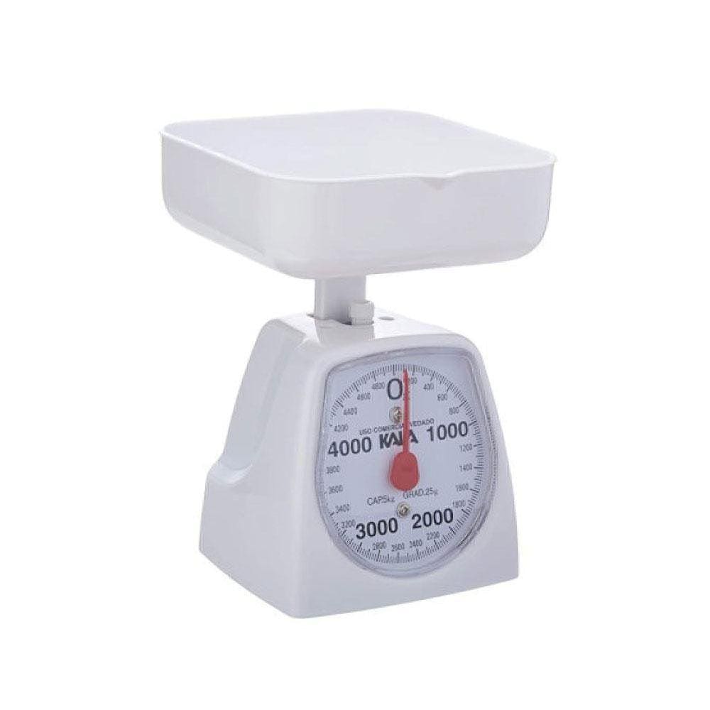 Balança Para Cozinha 5 Kg Uso Doméstico Mecânica Branca Kala